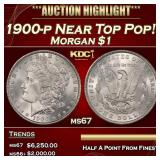 1900-p Morgan Dollar Near Top Pop! $1 ms67 SEGS