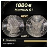 1880-s Morgan Dollar $1 Grades ms63+