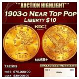 1887-s Gold Liberty Half Eagle TOP POP! $5 ms66 SE