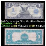 1899 $1 large size Silver Certificate 'Black Eagle