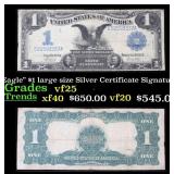 1899 $1 large size Silver Certificate 'Black Eagle