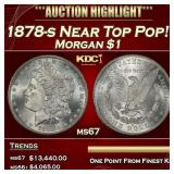 1878-s Morgan Dollar Near Top Pop! $1 ms67 SEGS