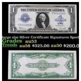 1923 $1 large size Silver Certificate Grades Selec