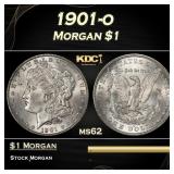 1901-o Morgan Dollar $1 Grades ms62