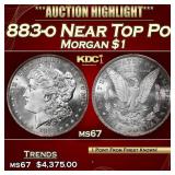 1883-o Morgan Dollar Near Top Pop! $1 ms67 SEGS