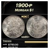 1900-p Morgan Dollar $1 Grades ms65+