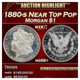 1880-s Morgan Dollar Near Top Pop $1 ms68+ SEGS