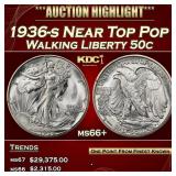 1936-s Walking Liberty Half Dollar Near Top Pop 50