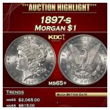 1897-s Morgan Dollar $1 ms65+ SEGS