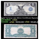 1899 $1 large size Silver Certificate "Black Eagle