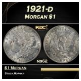 1921-d Morgan Dollar $1 Grades ms62