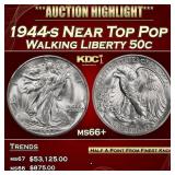 1944-s Walking Liberty Half Dollar Near Top Pop 50