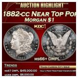 1882-cc Morgan Dollar Near Top Pop $1 ms66+ DMPL S