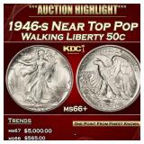 1946-s Walking Liberty Half Dollar Near Top Pop 50
