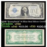 1928B $1 Blue Seal Silver Certificate "Funnyback"