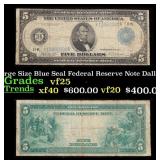 1914 $5 Large Size Blue Seal Federal Reserve Note