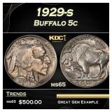 1929-s Buffalo Nickel 5c Grades ms65