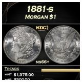 1881-s Morgan Dollar $1 ms66+ SEGS