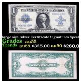 1923 $1 large size Silver Certificate Grades Choic