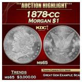 1878-cc Morgan Dollar $1 ms65 SEGS
