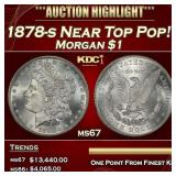 1878-s Morgan Dollar Near Top Pop! $1 ms67 SEGS