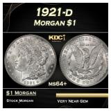 1921-d Morgan Dollar $1 Grades ms64+