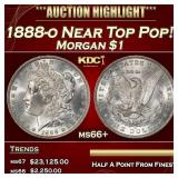 1888-o Morgan Dollar Near Top Pop! $1 ms66+ SEGS