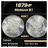 1879-p Morgan Dollar $1 Grades ms64+