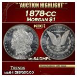 1878-cc Morgan Dollar $1 ms64 DMPL SEGS
