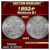 1892-p Morgan Dollar $1 ms64 SEGS