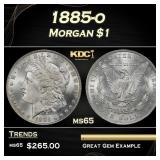 1885-o Morgan Dollar $1 Grades ms65