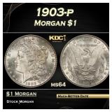 1903-p Morgan Dollar $1 Grades ms64