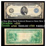 1914 $5 Large Size Blue Seal Federal Reserve Note