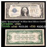1928A $1 Blue Seal Silver Certificate 'Funnyback'