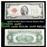 1928G $2 Red Seal United States Note Grades Select