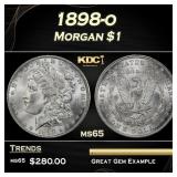 1898-o Morgan Dollar $1 Grades ms65