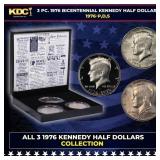 Complete 3 PC. 1976 Bicentennial Kennedy Half Doll