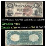 1880 Bruce/Wyman FR-72 $10 United States Note Grad