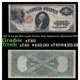 1917 Speelman/White $1 Large Size Legal Tender Not