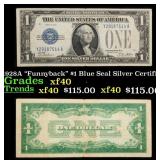 1928A $1 Blue Seal Silver Certificate 'Funnyback'