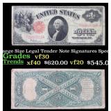 1917 $1 Large Size Legal Tender Note Grades vf++ S