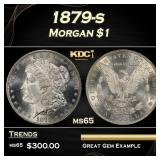 1879-s Morgan Dollar $1 Grades ms65