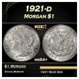 1921-d Morgan Dollar $1 Grades ms64+