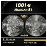 1881-s Morgan Dollar $1 Grades ms64+