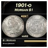 1901-o Morgan Dollar $1 Grades ms62