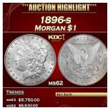 1896-s Morgan Dollar $1 ms62 USCG