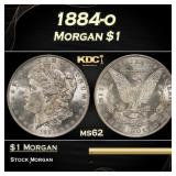 1884-o Morgan Dollar $1 Grades ms62
