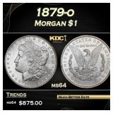 1879-o Morgan Dollar $1 Grades ms64