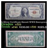 1935A $1 Silver Certificate Hawaii WWII Emergency