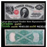 1917 $1 Large Size Legal Tender Note Grades Choice